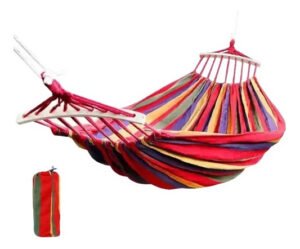Hamaca Chinchorro 100% De Algodón Con Bolso 200 X 80 Cm