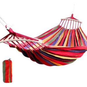 Hamaca Chinchorro 100% De Algodón Con Bolso 200 X 80 Cm