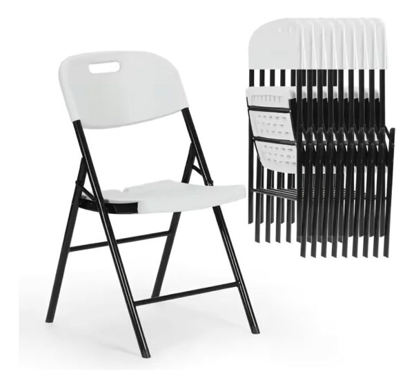 Silla Plegable Resistente Plegable Exterior Interior Eventos - Imagen 6