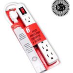 Regleta Multitoma Eléctrica De 6 Tomas Con Apagador