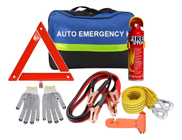 Kit Emergencia Vial Vehicular Carro Extintor Triángulo Etc - Imagen 1