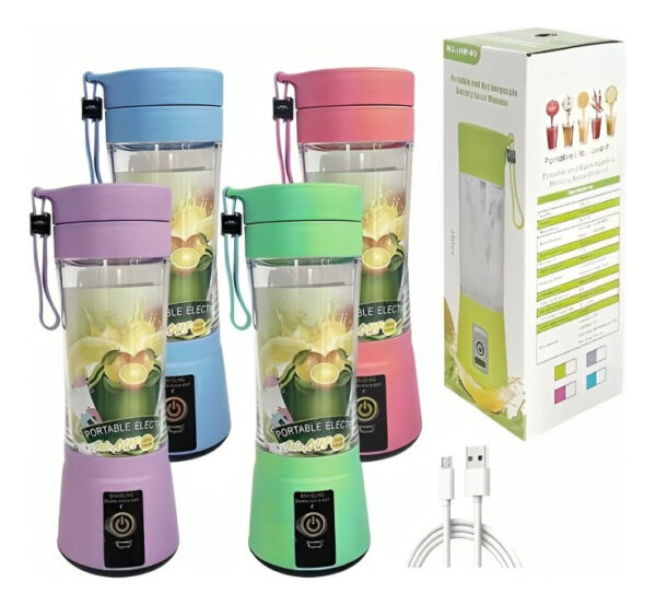 Batidor Licuadora Portátil Recargable Fit Mini Jugos - Imagen 17