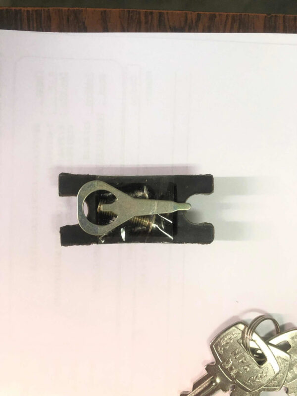 Cerradura Pomo Metálica Para Puerta Importada Con 3 Llaves - Imagen 7