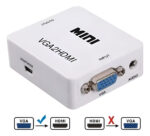 Conector Convertidor Adaptador Vga2 A Hdmi 1080p