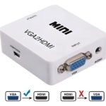 Conector Convertidor Adaptador Vga2 A Hdmi 1080p