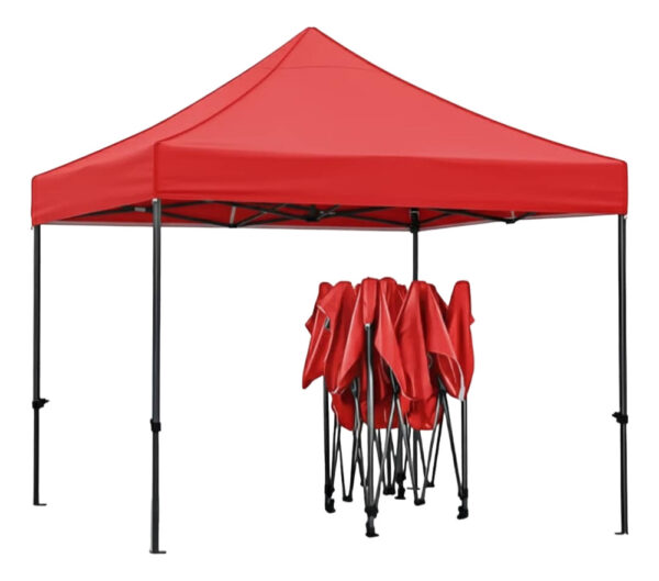 Toldo Plegable Lona Impermeable Carpa 2x2 Metros - Imagen 5