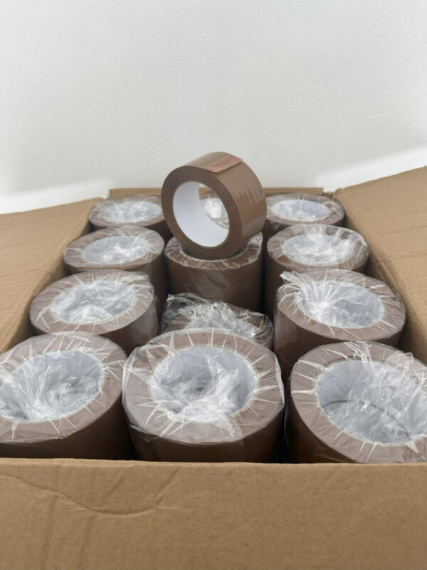 Tirros Cintas De Embalaje Caja 36pzs 100mts Marrón Americana - Imagen 4