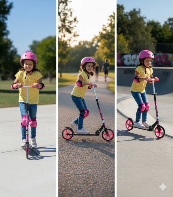 Monopatín Scooter Niño Adolescente Metálica 100kg Ajustable - Imagen 36