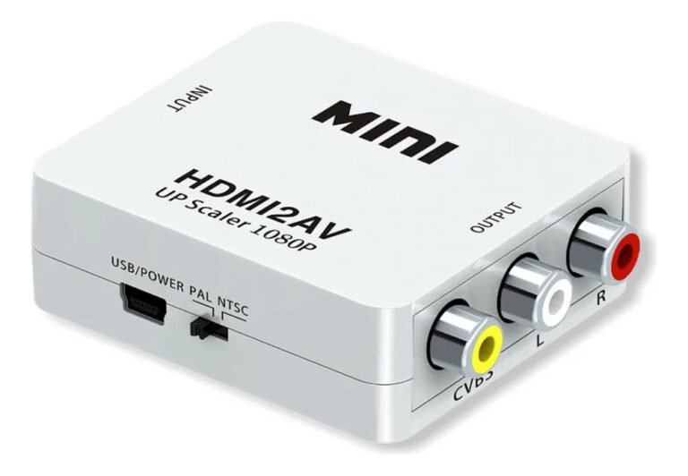 Conector Convertidor Adaptador Hdmi A Rca Av2hdmi 1080p - Imagen 3