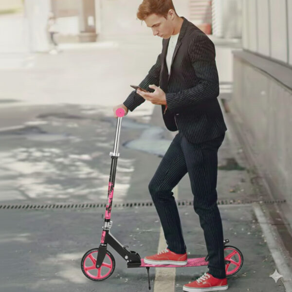 Monopatín Scooter Niño Adolescente Metálica 100kg Ajustable - Imagen 33