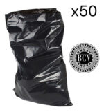 Bolsa De Basura Negra Plástica 200 L 120cmx90cm Pack 50und