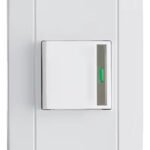 Apagador Interruptor Sencillo Moderno Blanco Botón Reflect.