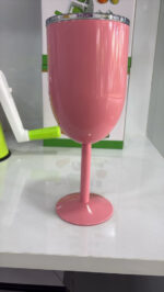 Copa De Acero Inoxidable Térmica Tapa Antiderrame Vino 12oz - Imagen 11