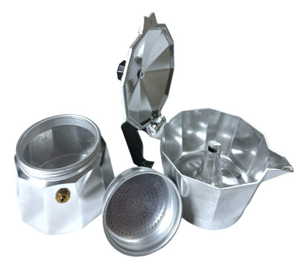 Cafetera Greca Acero Inoxidable Expreso 3 Tazas Café - Imagen 3