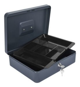 Caja Chica Metálica Seguridad Para Tu Dinero 25 X 18 X 9 Cm - Imagen 2