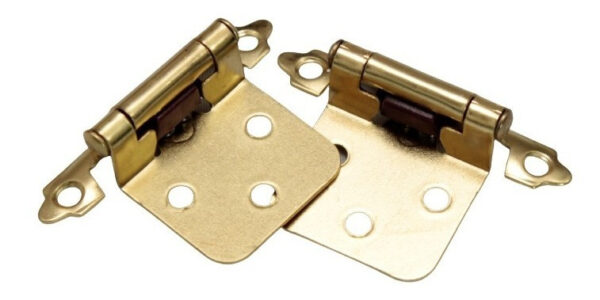 Bisagra Con Resorte Latonada X Par - Imagen 1