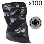 Bolsa De Basura Negra Plástica 200 L 120cmx90cm Pack 100und