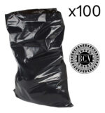 Bolsa De Basura Negra Plástica 200 L 120cmx90cm Pack 100und