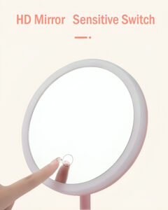 Espejo Luces Led Táctil Maquillaje Touch Portátil Con Base - Imagen 7