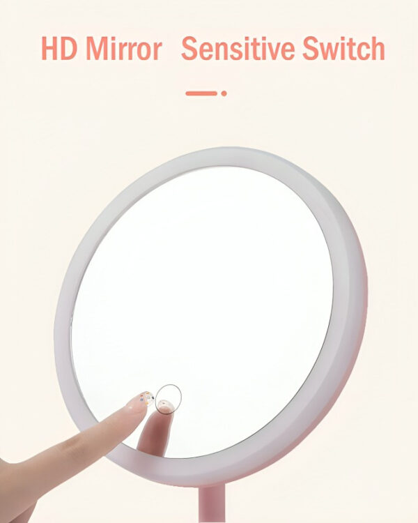 Espejo Luces Led Táctil Maquillaje Touch Portátil Con Base - Imagen 7