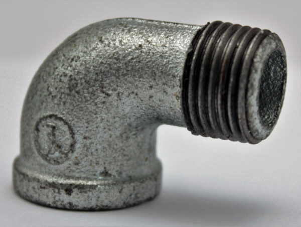 Conexión Codo Cachimbo Galvanizado De 1/2 - Imagen 2