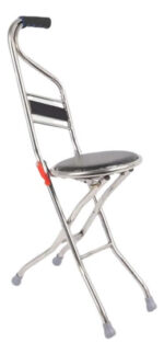 Bastón Plegable Tipo Silla Para Descanso Estable Resistente - Imagen 3