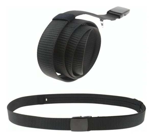 Cinturón Correa Táctico Hebilla Plástica Bolsillo Oculto - Imagen 5