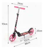 Monopatín Scooter Niño Adolescente Metálica 100kg Ajustable - Imagen 34