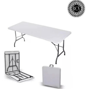 Mesa Rectangular Plegable Portátil Resistente 120x74x61cm