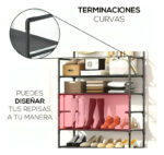 Perchero Ropa Zapatera Multifuncional Organizador 4 Niveles - Imagen 3