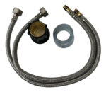 Griferia Grifo Llave Para Lavamano Monomando Acero - Imagen 4