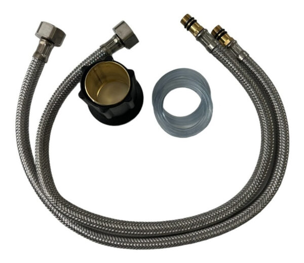 Griferia Grifo Llave Para Lavamano Monomando Acero - Imagen 4