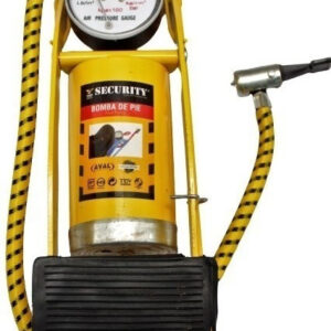 Bomba De Aire De Pie Con Manómetro Para Carro Moto Bici