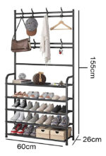 Perchero Ropa Zapatera Multifuncional Organizador 4 Niveles - Imagen 2