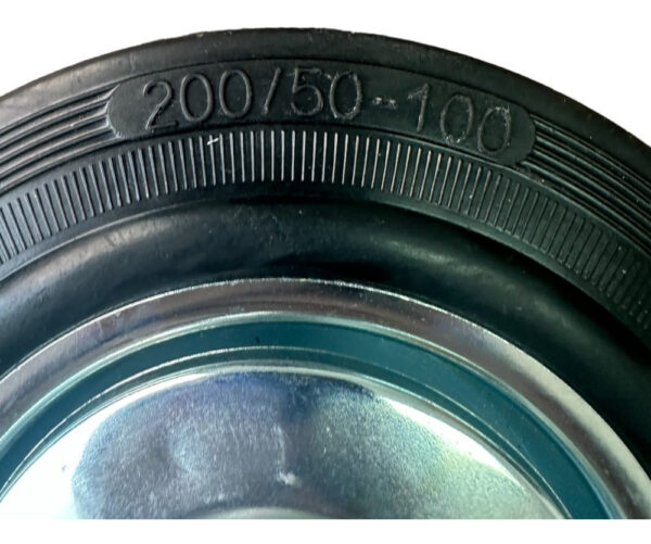 Rueda Continental Industrial Giratoria 8 PuLG C/ Base 150kg - Imagen 3