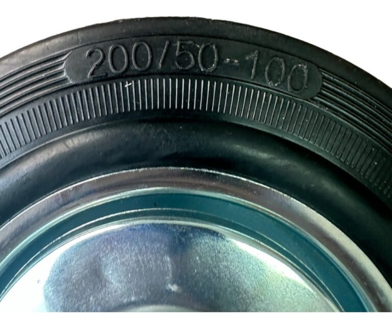Rueda Continental Industrial Giratoria 8 PuLG C/ Base 150kg - Imagen 3