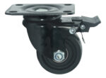 Rueda Giratoria Freno 3pLG Industrial Mueble Acero 250kg