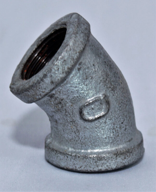 Conexión Codo Galvanizado De 1/2 X 45 Grados - Imagen 2