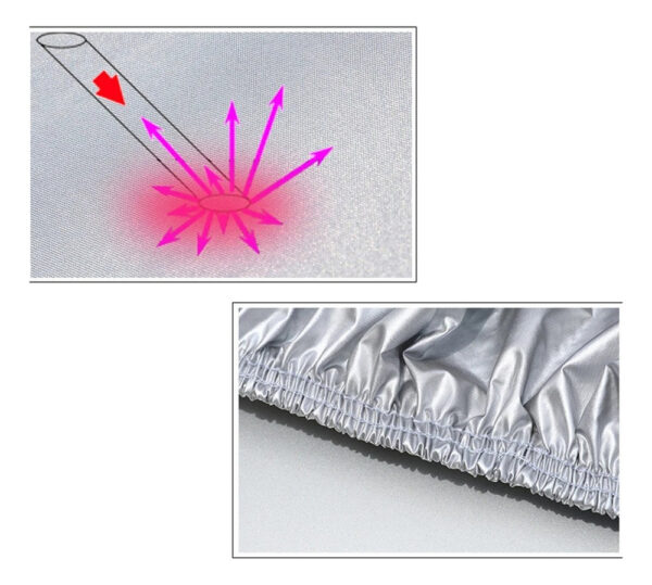 Forro Cobertor Funda Tapasol Protector Sedan Carro Camioneta - Imagen 6