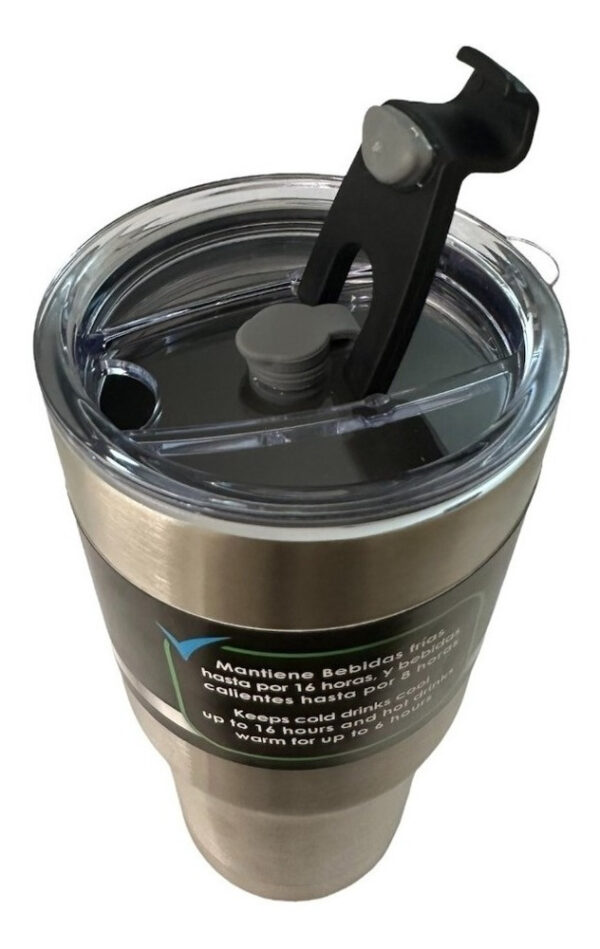 Termo Vaso Térmico Cooler 800ml Acero Inox Anti Derrame - Imagen 4