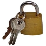 Candado Laton  25 Mm Castor 3 Llaves
