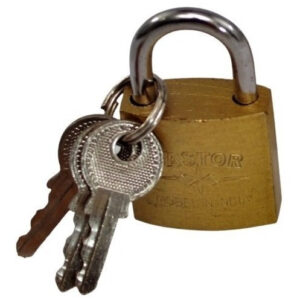 Candado Laton  25 Mm Castor 3 Llaves