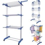Tendedero Ropa Plegable Fácil De Guardar Exterior E Interior