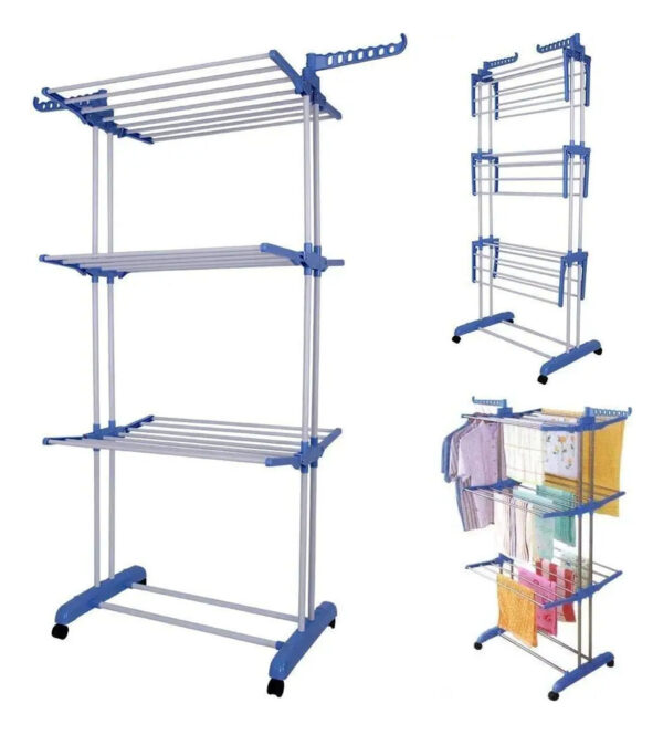 Tendedero Ropa Plegable Fácil De Guardar Exterior E Interior - Imagen 1