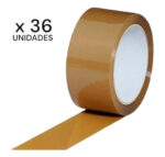 Tirros Cintas De Embalaje Caja 36pzs 100mts Marrón Americana - Imagen 2