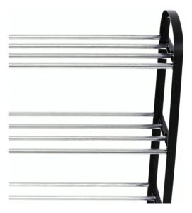 Zapatera Organizador 4 Niveles Metálica Armable 12 Pares - Imagen 3