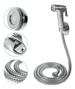 Ducha Manguera Teléfono Con Accesorios Metálica