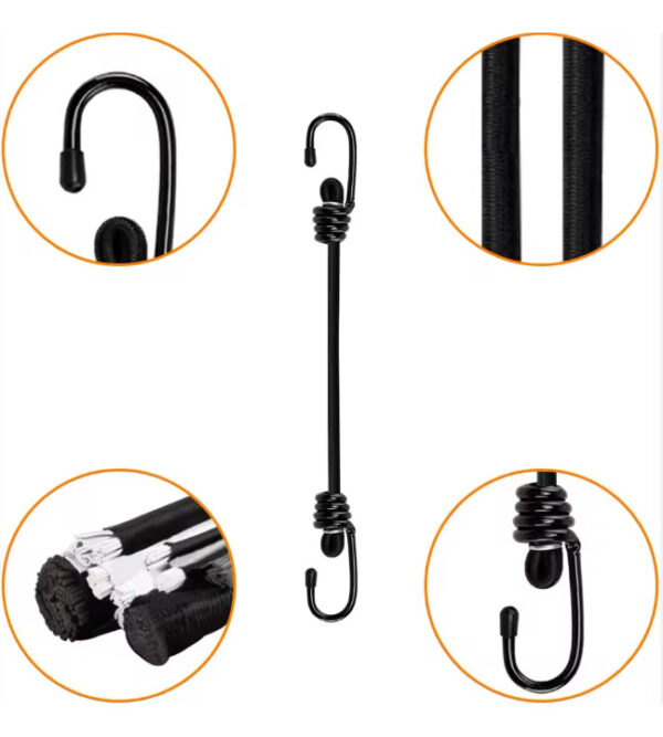 Liga Linga Elástica De Agarre Sujetador Para Moto De 1 Metro - Imagen 4