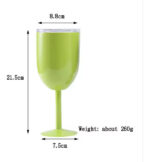 Copa De Acero Inoxidable Térmica Tapa Antiderrame Vino 12oz - Imagen 3