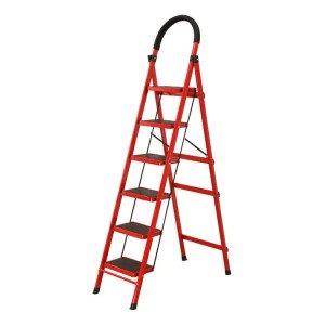 Escalera Plegable De 6 Peldaños Cómoda Hogar Y Almacén